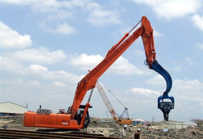 挖掘機打樁臂、打樁臂、挖掘機打樁臂廠家