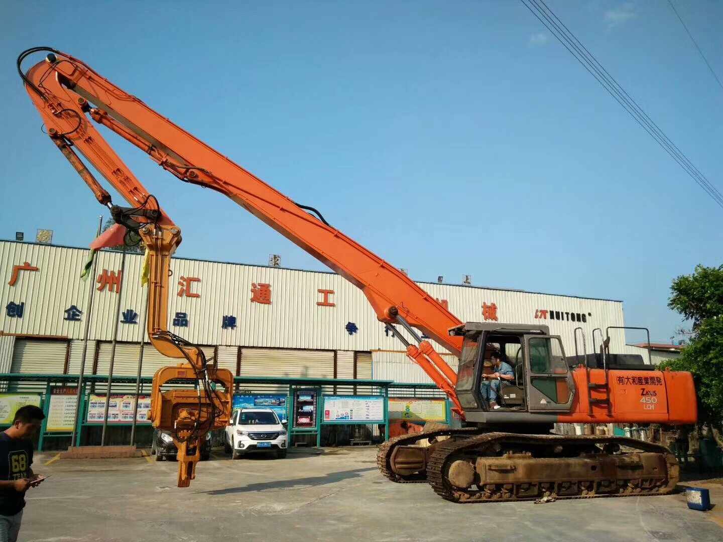 挖掘機(jī)打樁臂、打樁臂、打樁錘、挖掘機(jī)打樁臂廠家